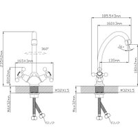 Смеситель Oasis L3014HCG_Vin