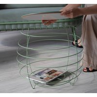 Журнальный столик Sheffilton SHT-CT77 (бразо/мятный)