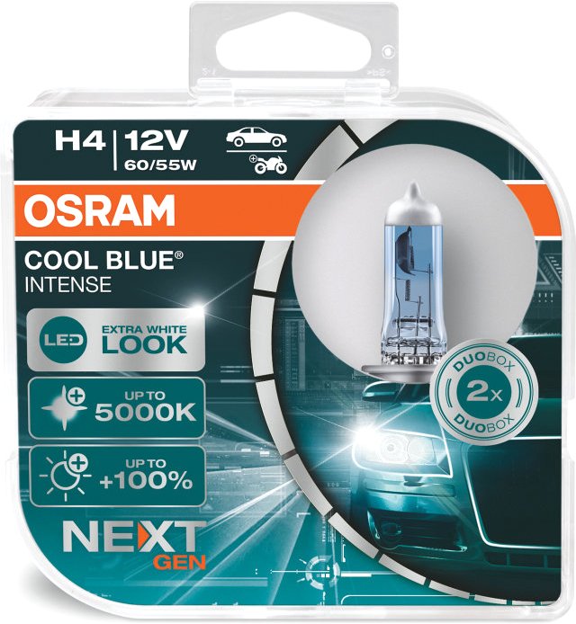

Галогенная лампа Osram Cool Blue Intense Next Gen H4 64193CBN-HCB (пластиковый бокс, 2 шт)