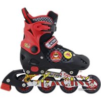 Роликовые коньки Vimpex Sport PW-126 CJ (р. 33-36, черный/красный)