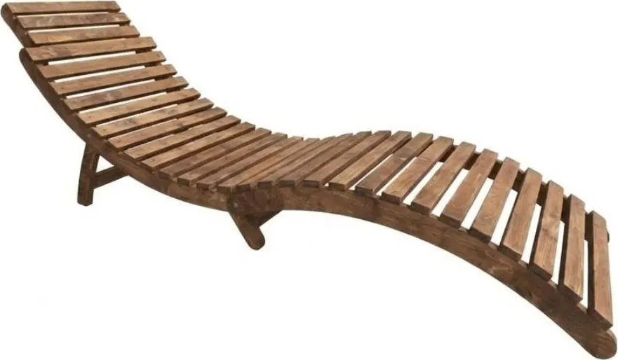 

Шезлонг SADBEL-M Meridian складной деревянный, с подголовником (темный)