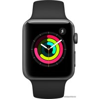 Умные часы Apple Watch Series 3 42 мм (алюминий серый космос/черный)