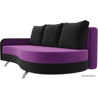 Тахта Лига диванов Премьер 105265 (левый, фиолетовый/черный)