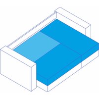 Угловой диван Сириус Лидер-13 с оттоманкой НПБ 330x165 (Eva 11 велюр черный) в Гродно