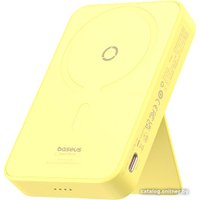 Внешний аккумулятор Baseus MagPro Magnetic Bracket Wireless Fast-Charging Power Bank 20W 5000mAh (желтый)