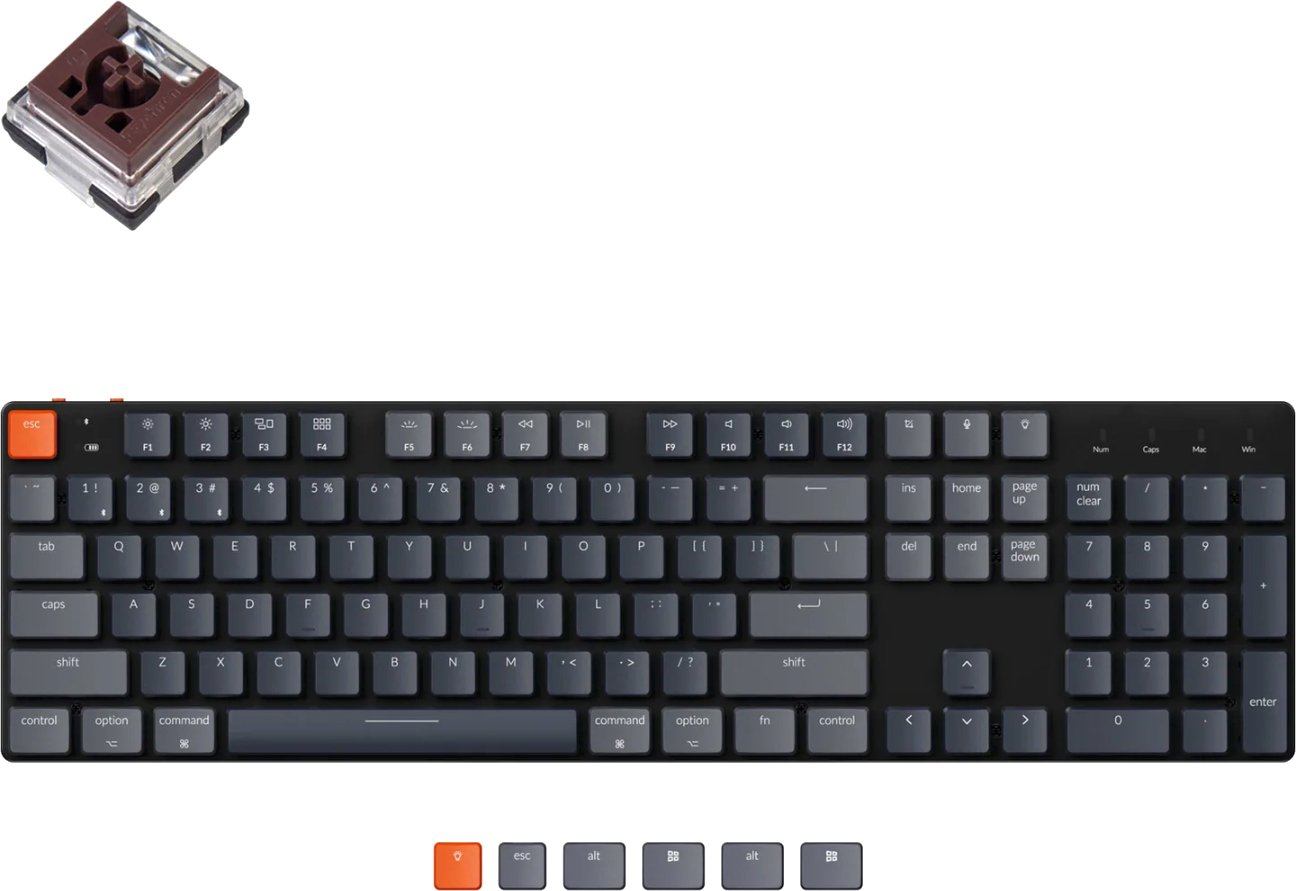 

Клавиатура Keychron K5 SE RGB K5SE-E3-RU (Keychron Low Profile Optical Brown)