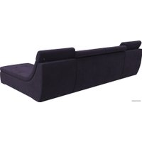 Модульный диван Лига диванов Холидей люкс 105559 (велюр, фиолетовый)