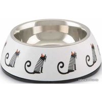Миска Beeztees Muzy 650740 (белый с принтом)