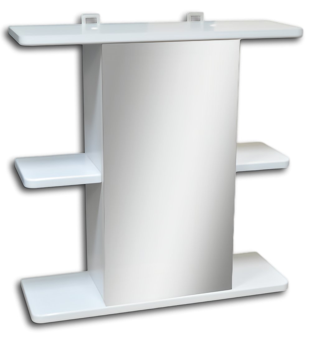 

Гамма Шкаф с зеркалом 10 (белый, левый)