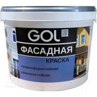 Краска GOL Expert ВД-АК-1180 Фасадная акриловая 6.5 кг (белый матовый)