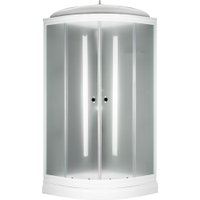 Душевая кабина Saniteco SNT-86 90х90 (серый/матовое стекло)