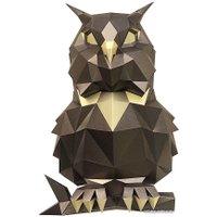 PaperCraft PAPERRAZ Сова Пухля (бронзовый)