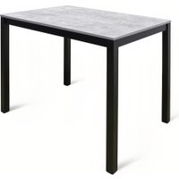 Кухонный стол Древпром М169 Симпл 2 ДП1-03-16 110x68 (бетон метрополитан/черный)