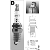 Свеча Brisk DR14YP-1