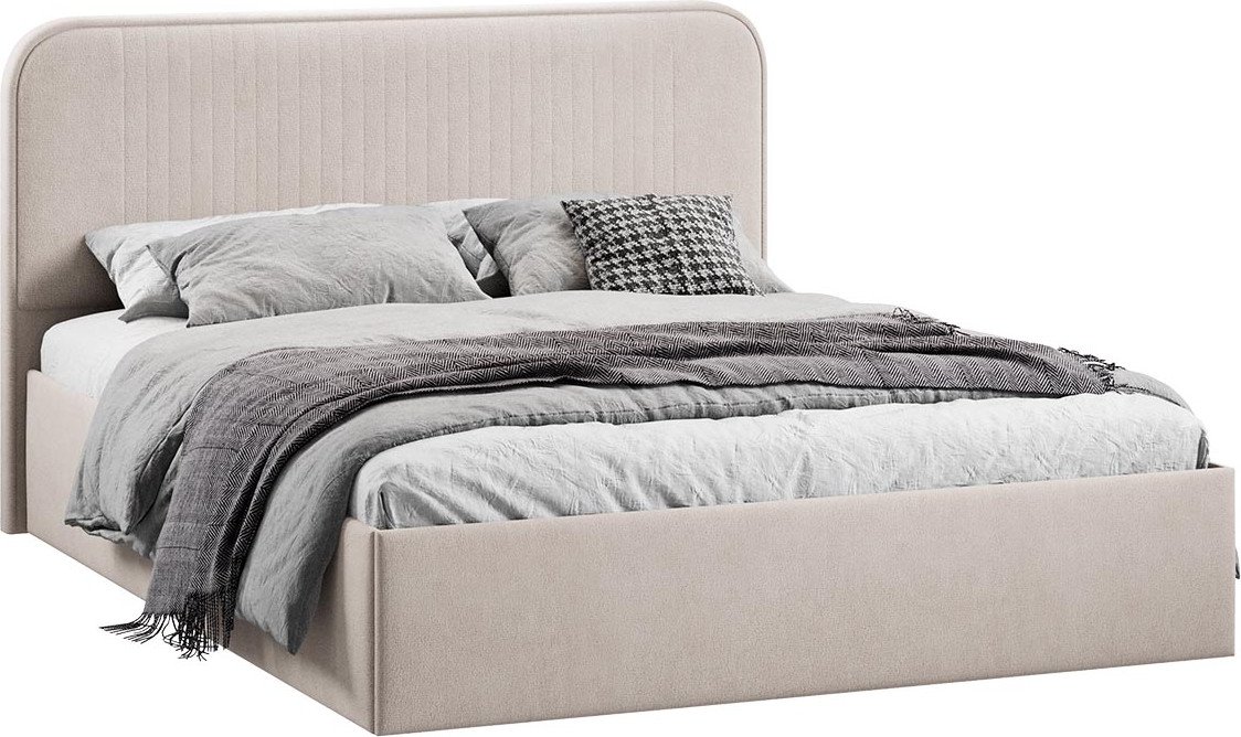 

Кровать Трия Тиффани c ПМ 140x200 Тип 1 и заглушиной (велюр мокко светлый)
