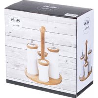 Набор для масла и уксуса с солонкой и перечницей Lefard Native 587-196