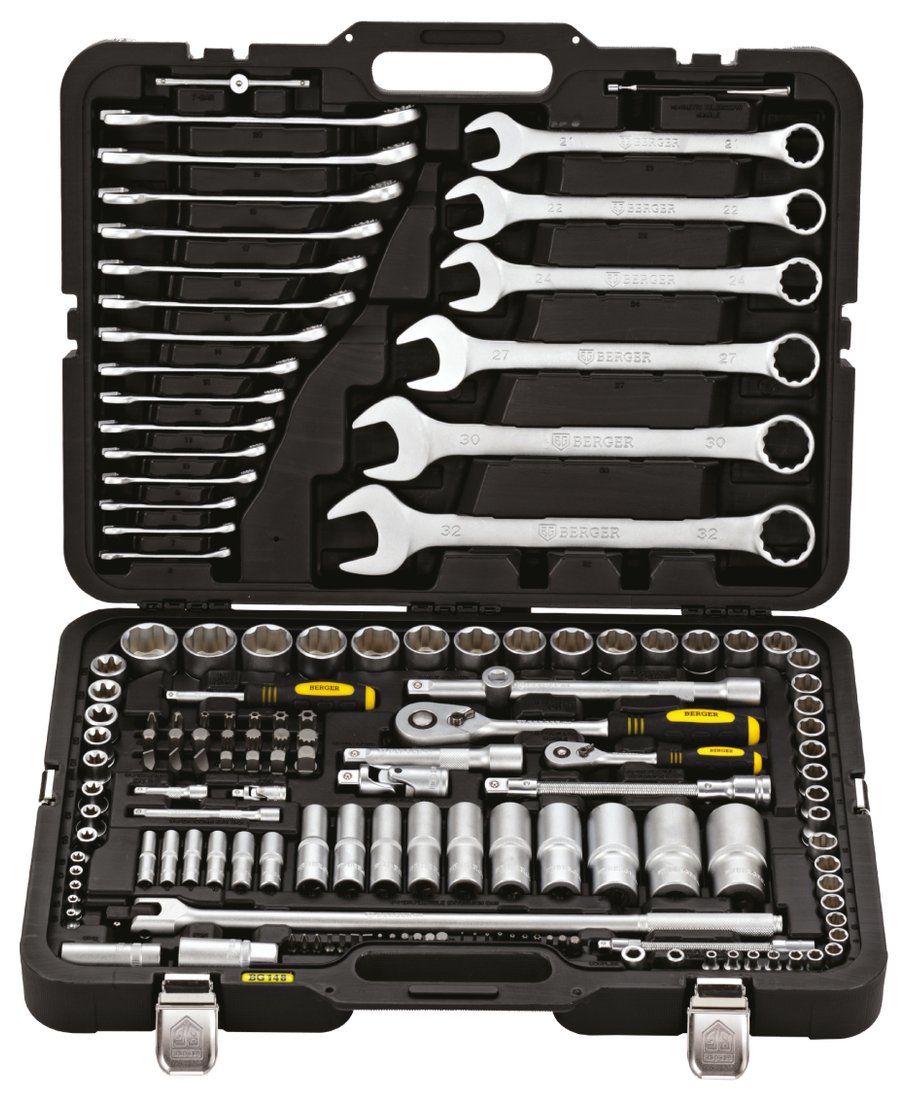 

Универсальный набор инструментов Berger BG148-1214 (148 предметов)
