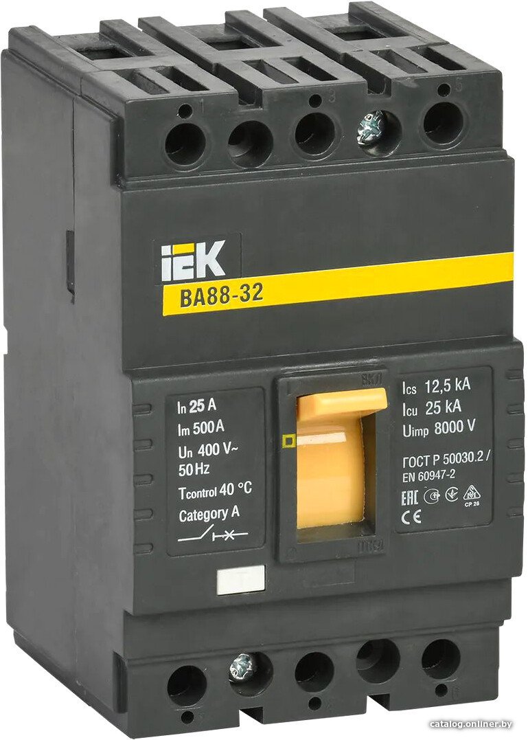 Выключатель автоматический IEK ВА 88-32 3п 25А 25кА С SVA10-3-0025