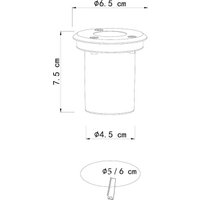 Тротуарный встраиваемый светильник Arte Lamp Piazza A6103IN-1SS