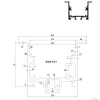 Алюминиевый профиль LEDPremium LPV-3250-2000 Anod