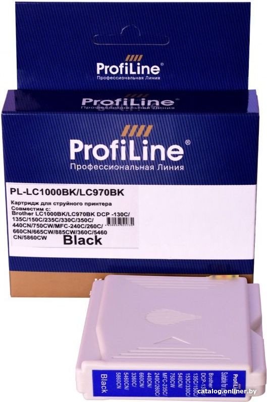 Картридж ProfiLine PL-LC1000BK/PL-LC970BK (аналог Brother LC1000BK)