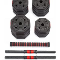 Набор гантелей с грифом для штанги VictoryFit VF-DН300 2x15 кг