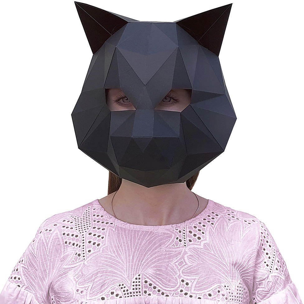

PaperCraft PAPERRAZ Маска Кошка (черный)