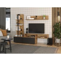 Горка НК-Мебель Juno 71296595 (дуб артизан/черный)