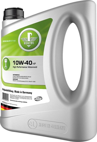 Моторное масло Rektol 10W-40 HP 4л