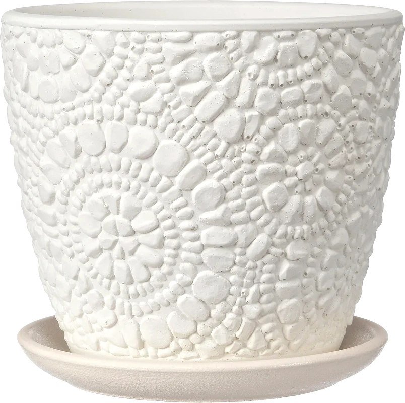 

Вазон Композит Камешки №3 КБ-Б3-222-03 (2.15 л, белый бутон)