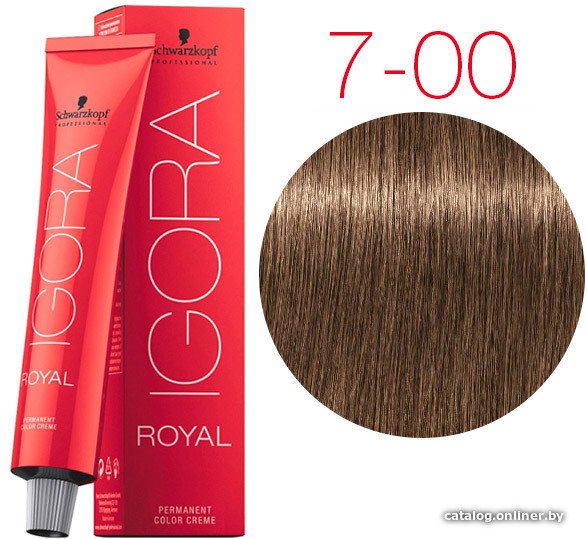 Крем-краска для волос Schwarzkopf Professional Igora Royal Permanent Color Creme 7-00 60 мл