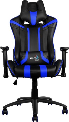 Игровое (геймерское) кресло AeroCool AC120 (черный/синий)