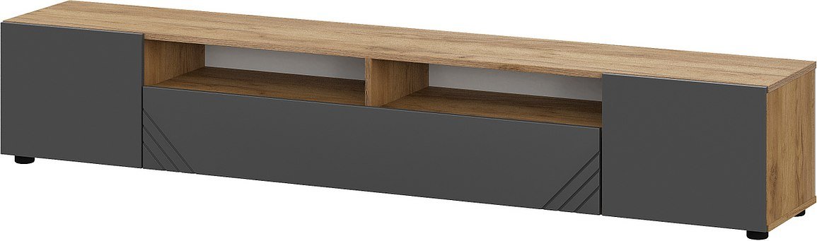 

Тумба Mio Tesoro Байкал для телевидеоаппаратуры (дуб золотистый/графит)