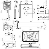 Душевая система  Kaiser Sano 08477-9