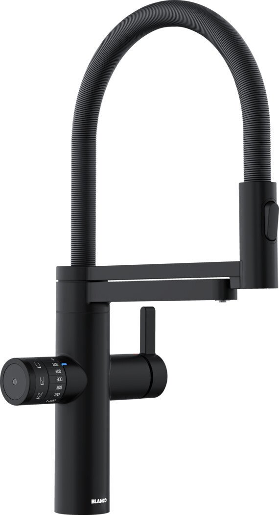 Смеситель Blanco Evol-S Pro Soda 526629 (black matt)