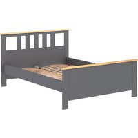 Кровать Mio Tesoro Сага 140x200 2.08.04.060.15 (серый/ясень)