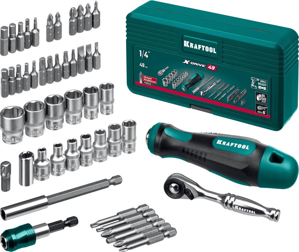 

KRAFTOOL X-Drive 25816 (49 шт)