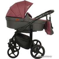 Универсальная коляска Ray Teresa Lux (2 в 1, 5/бордовый/графит)