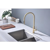 Смеситель Paulmark Senso Se215180-SBG (золото/светлое брашированное золото)