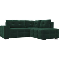 Угловой диван Mebelico Леос 105858 (правый, зеленый)