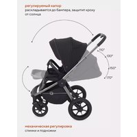 Универсальная коляска Rant Flex Pro RA074 2023 (2 в 1, черный)