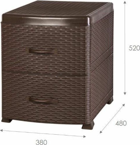 Комод Violet Ротанг 035501 (коричневый)