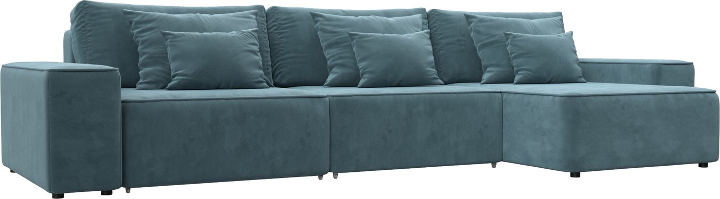 

Угловой диван Лига диванов Лига-074 универсальный 129861 (велюр Seven 113 бирюзовый)
