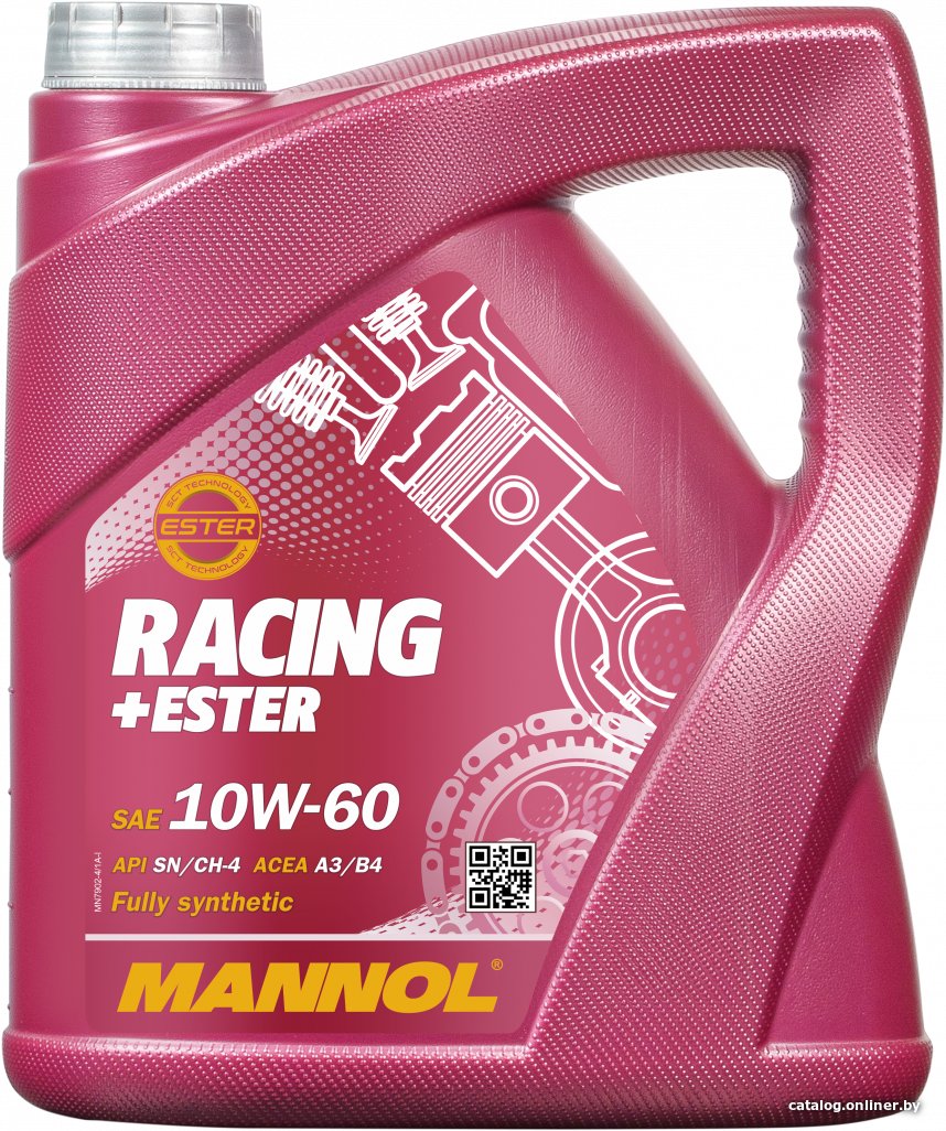 Моторное масло Mannol Racing+Ester 10W-60 4л