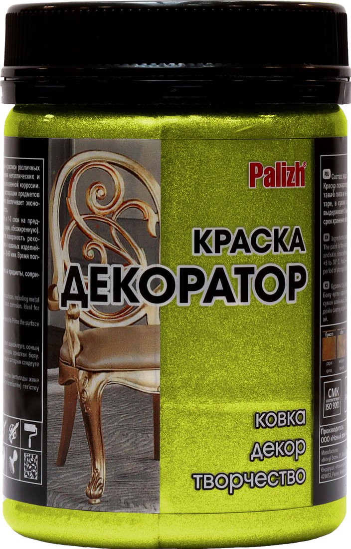 

Краска Palizh Декоратор (хризолит, 0.25 кг)