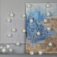 Светодиодная гирлянда Luazon Нить 5 м Клубки золотистые 5985174 (белый)