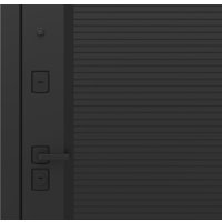 Металлическая дверь Guard Line зеркало 86x205 правая (графит/шагрень белая)