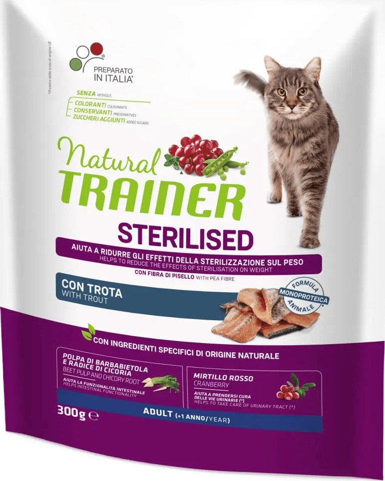 

Сухой корм для кошек Trainer Natural Cat Adult Сухой корм для кошек с чувствительным пищеварением с форелью 300 г