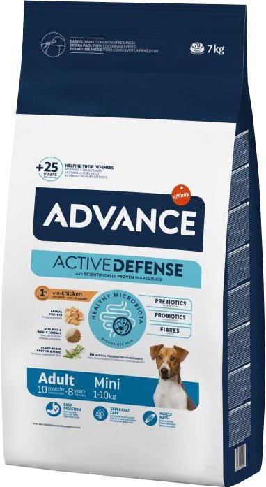 

Сухой корм для собак Advance Mini Adult Chicken & Rice 7 кг