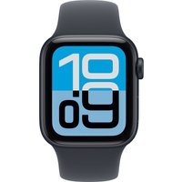 Умные часы Apple Watch SE 3 LTE 40 мм (алюминиевый корпус, полуночный/полуночный, спортивный силиконовый ремешок S/M)